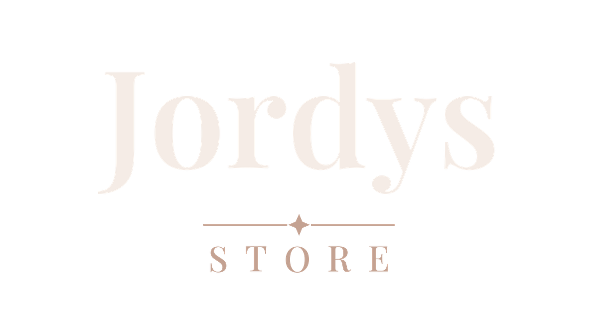 Logotipo Jordys Store em fundo vinho