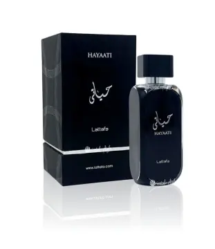 Hayaati de Lattafa Perfumes é um perfume Amadeirado Aromático Compartilhável