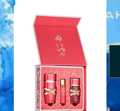 Kit Lattafa Yara Candy 100ML + 12ML + All Over Spray 50ML
